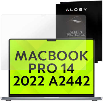 Alogy Schutzfolie für Apple Macbook Pro 14 2022 A2442 für Bildschirm