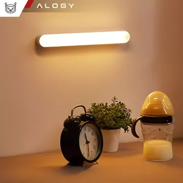 Alogy Sensor Lamp Nachttischlampe mit Bewegungssensor, 26 cm, magnetische Schreibtischlampe, weiß