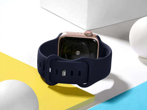 Alogy Silikon-Sportarmband für Apple Watch 38/40 / 41 mm Marineblau