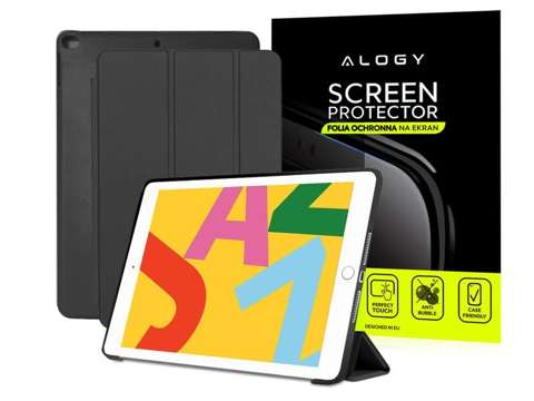 Alogy Smart Case Apple iPad Air 2 Silikon Schwarz Folie