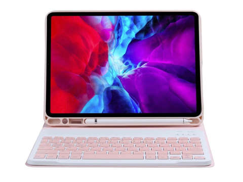 Alogy Smart Case Pencil Tastatur für iPad 10.2 2019/2020/2021 (7/8 / 9Gen) Pink