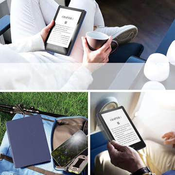 Alogy Smart Case für Kindle Paperwhite 5 / V (11. Gen.) Navy Blue Foil Stylus