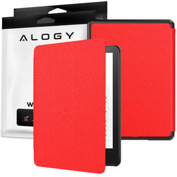 Alogy Smart Case für Kindle Paperwhite 5 / V (11. Gen.) Rotes Glas
