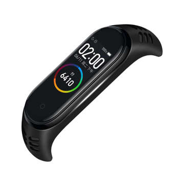 Alogy Solo Loop Nylonband für Xiaomi Mi Band 5/6/6 NFC Schwarz