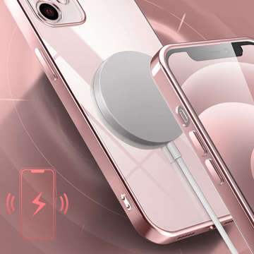 Alogy TPU Luxury Case mit Kameraschutz für Apple iPhone 12 Pink Klarglas