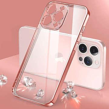 Alogy TPU Luxury Case mit Kameraschutz für Apple iPhone 12 Pro Rosa Klarglas