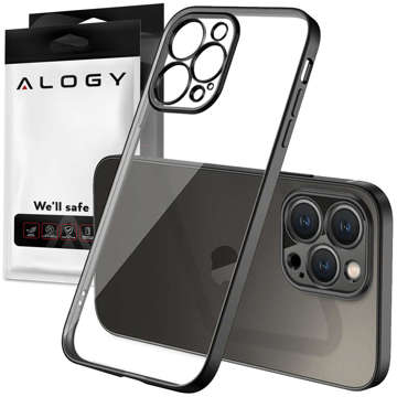 Alogy TPU Luxury Case mit Kameraschutz für Apple iPhone 13 Pro Schwarz und Klarglas