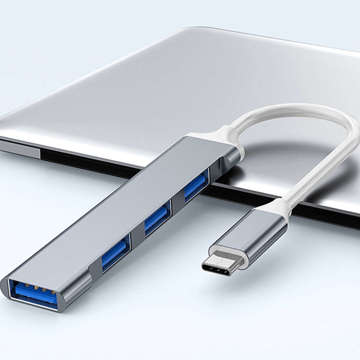 Alogy USB-C HUB auf 4 Ports USB 3.0 5GB/s Adapter Port Splitter Splitter Netzwerk Hub