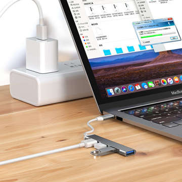 Alogy USB-C HUB auf 4 Ports USB 3.0 5GB/s Adapter Port Splitter Splitter Netzwerk Hub