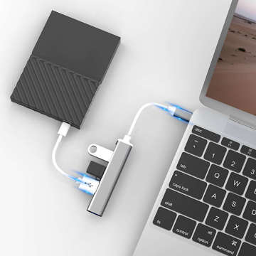 Alogy USB-C HUB auf 4 Ports USB 3.0 5GB/s Adapter Port Splitter Splitter Netzwerk Hub