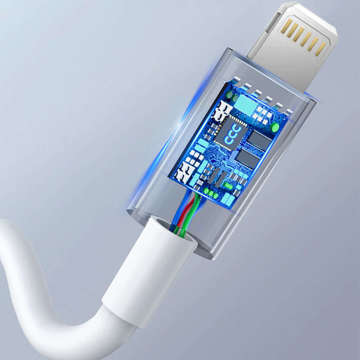 Alogy Wandladegerät Schnelles USB-C PD 20 W Lightning-Kabel 1 m weißes Gehäuse