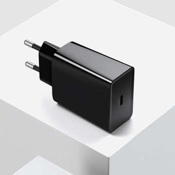 Alogy Wandladegerät schnell USB-C Typ C PD 20W Schwarz 1m USB-C Kabel