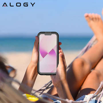 Alogy Wasserdichte Hülle IP68 Hülle mit durchsichtiger Rückseite 360 ​​Armor Case für MagSafe für Apple iPhone 14