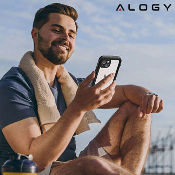 Alogy Wasserdichte Hülle IP68 Hülle mit durchsichtiger Rückseite 360 ​​Armor Case für MagSafe für Apple iPhone 14