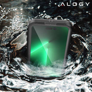 Alogy Wasserdichte Hülle IP68 Hülle mit durchsichtiger Rückseite 360 ​​Armor Case für MagSafe für Apple iPhone 14