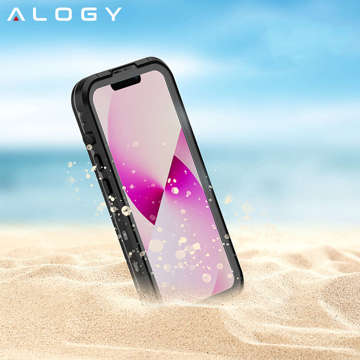 Alogy Wasserdichte Hülle IP68 Hülle mit durchsichtiger Rückseite 360 ​​Armor Case für MagSafe für Apple iPhone 14