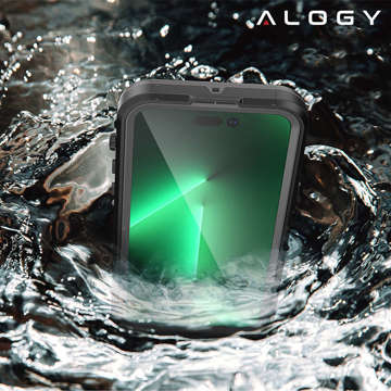 Alogy Wasserdichte Hülle IP68 Hülle mit durchsichtiger Rückseite 360 ​​Armor Case für MagSafe für Apple iPhone 14 Pro Max