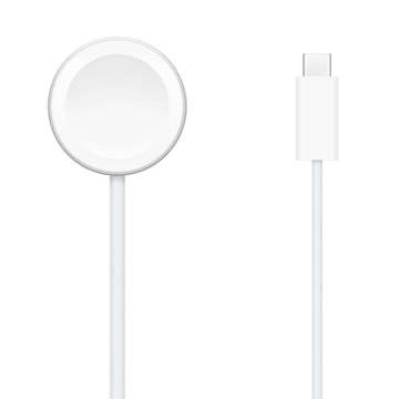 Alogy magnetisches QI induktives Ladekabel für Apple Watch USB-C Typ C 100cm 1M Weiß