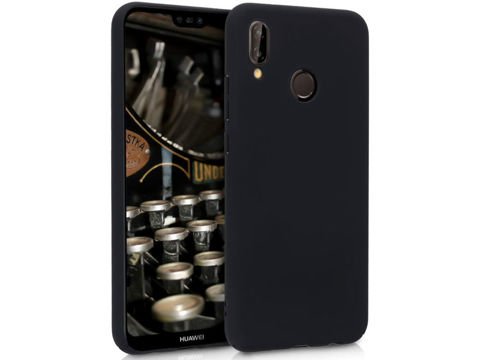 Alogy schlanke Silikonhülle für Huawei P20 Lite, schwarz