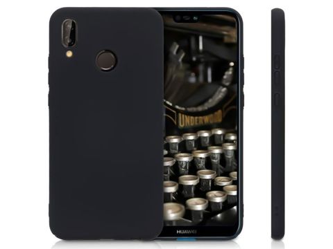 Alogy schlanke Silikonhülle für Huawei P20 Lite, schwarz