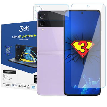 Antivirus Full Screen Film Silver Protection 3mk Folded Edition 7H für Samsung Galaxy Z Flip 3 5G