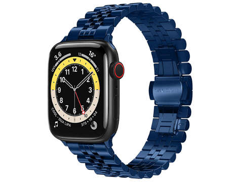 Armband Alogy Stahlband für Apple Watch 42/44/45 / 49mm Blau