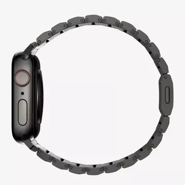 Armband Stahlband für Apple Watch 4 / 5 / 6 / 7 / 8 / 9 / Se / Ultra 1 / 2 (42 / 44 / 45 / 49 mm) Schwarz