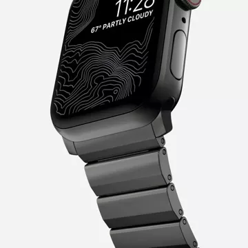 Armband Stahlband für Apple Watch 4 / 5 / 6 / 7 / 8 / 9 / Se / Ultra 1 / 2 (42 / 44 / 45 / 49 mm) Schwarz