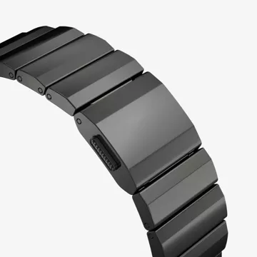 Armband Stahlband für Apple Watch 4 / 5 / 6 / 7 / 8 / 9 / Se / Ultra 1 / 2 (42 / 44 / 45 / 49 mm) Schwarz