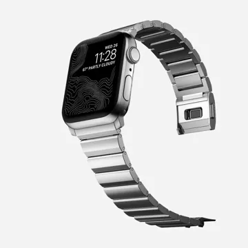 Armband Stahlband für Apple Watch 4 / 5 / 6 / 7 / 8 / 9 / Se / Ultra 1 / 2 (42 / 44 / 45 / 49 mm) Silber