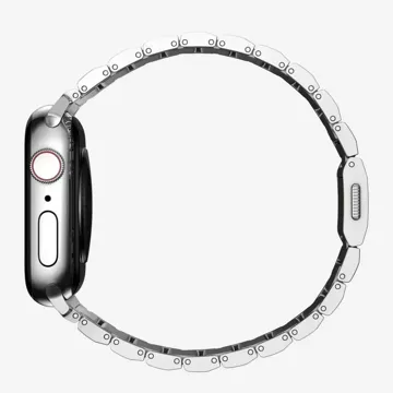 Armband Stahlband für Apple Watch 4 / 5 / 6 / 7 / 8 / 9 / Se / Ultra 1 / 2 (42 / 44 / 45 / 49 mm) Silber