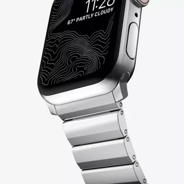 Armband Stahlband für Apple Watch 4 / 5 / 6 / 7 / 8 / 9 / Se / Ultra 1 / 2 (42 / 44 / 45 / 49 mm) Silber