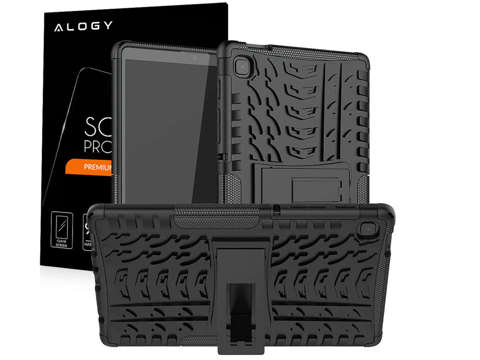 Armor Case Alogy Cover für Samsung Galaxy Tab A7 Lite 8.7 T220 / T225 Schwarzglas