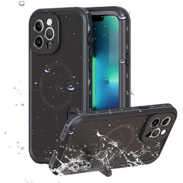 Armored 360 Case wasserdicht IP68 für MagSafe für iPhone 13 Pro Max Schwarz