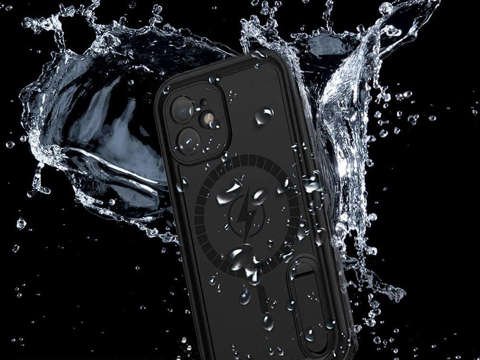 Armored Case Alogy wasserdicht, wasserdicht IP68 für MagSafe für iPhone 12 Schwarz