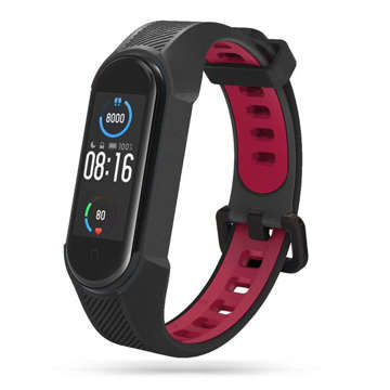 Armour Sportband für Xiaomi Mi Smart Band 5/6/6 NFC / 7 Schwarz / Rot