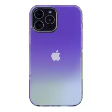 Aurora Case Hülle für iPhone 12 Pro Max Neon Gel Cover Violett