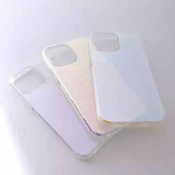 Aurora Case Hülle für iPhone 13 Pro Max schillerndes Gel lila Cover