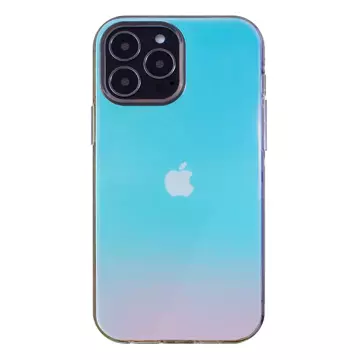 Aurora Case Hülle für iPhone 13 Pro, schillernde Gel-Hülle in Blau