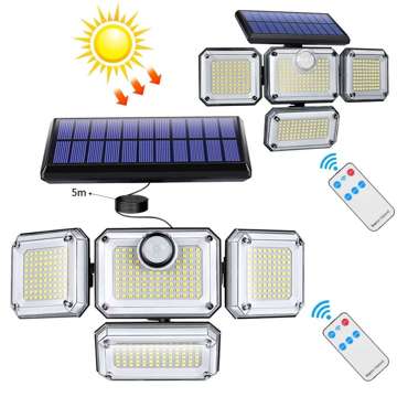 Außensolarleuchte Alogy Halogenwand 333 LED-Außenpanel PIR-Bewegungssensor