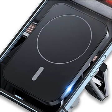 Autohalterung mit Qi-Ladegerät für MagSafe Alogy auf einem 15-W-Kühlergrill Schwarz