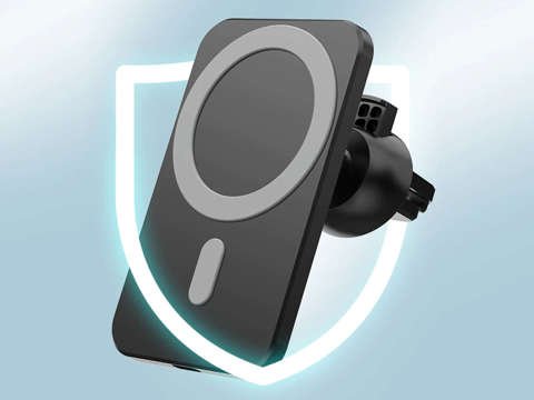 Autohalterung mit Qi MagSafe Alogy Ladegerät für ein Gitter / Board 15W