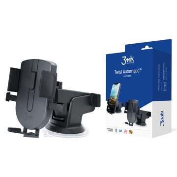 Autotelefonhalter 3mk Twist Automatic Car Holder für Cockpit / Windschutzscheibe Schwarz