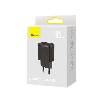 BASEUS Kompaktladegerät 2x USB 10,5W Schwarz