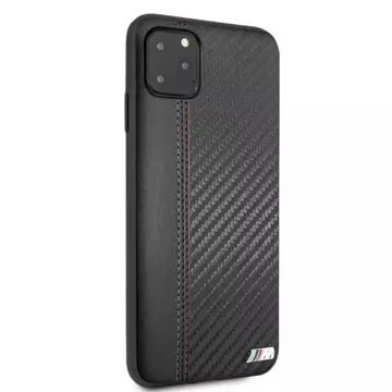 BMW BMHCN65MCARBK Hardcase für Apple iPhone 11 Pro Max schwarz/schwarz PU Carbon