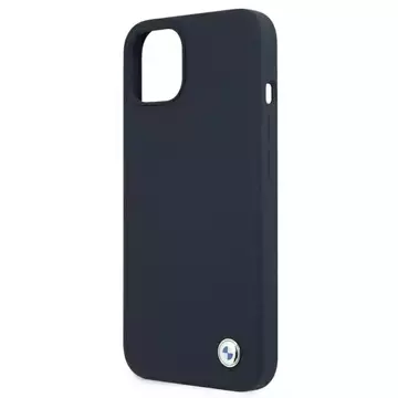 BMW BMHCP13SSILNA Handyhülle für Apple iPhone 13 Mini 5.4" Navy/Navy Hardcase Silikon Signatur