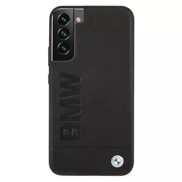 BMW BMHCS22MSLLBK Hülle für Galaxy S22 S906 Hardcase Signatur Logo Aufdruck schwarz/schwarz