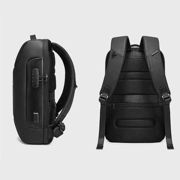 Bange Anti-Diebstahl-Rucksack wasserdicht für Laptop bis 15,6 "Multifunktional Schwarz