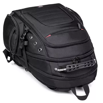 Bange Wasserdichter Rucksack, Laptoptasche, 15 Zoll, Stadtreise, 48 x 35 x 23 cm, für Arbeit, Schule, Flugzeug, Herren, Damen, USB, Schwarz