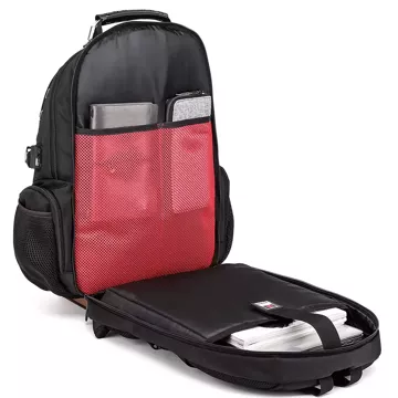 Bange Wasserdichter Rucksack, Laptoptasche, 15 Zoll, Stadtreise, 48 x 35 x 23 cm, für Arbeit, Schule, Flugzeug, Herren, Damen, USB, Schwarz